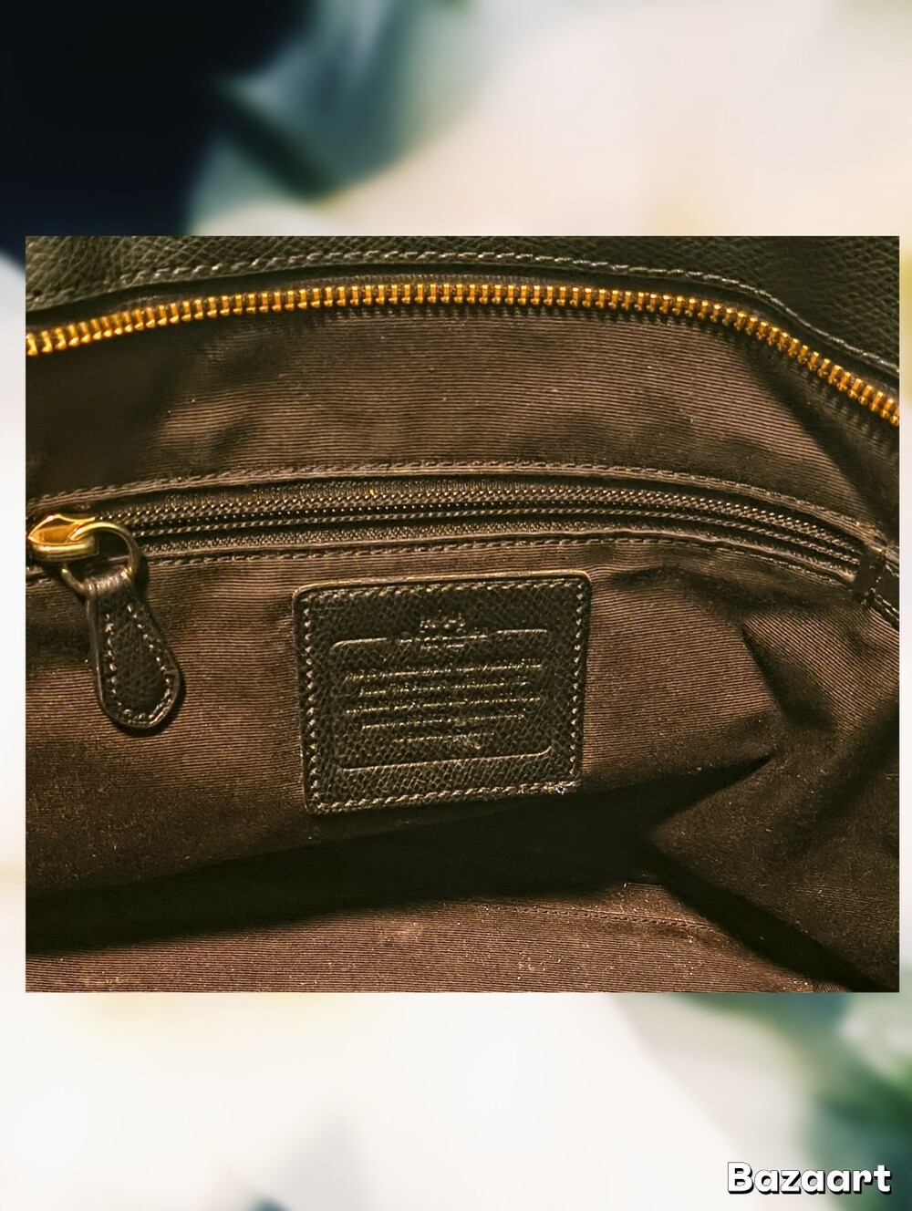 Coach Leather Street Zip Tote W/Free Coach Wallet - Picture 5 of 7